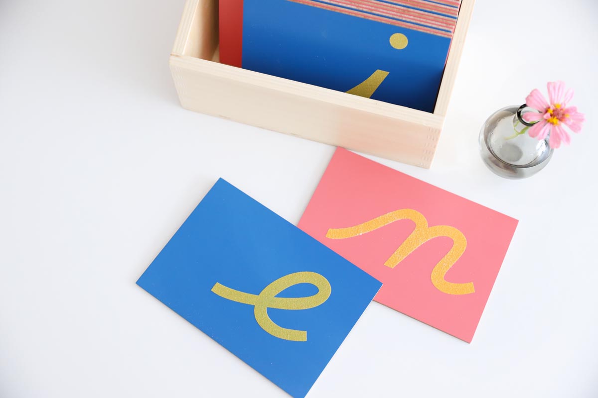 Letras Minúsculas de Lija con Caja