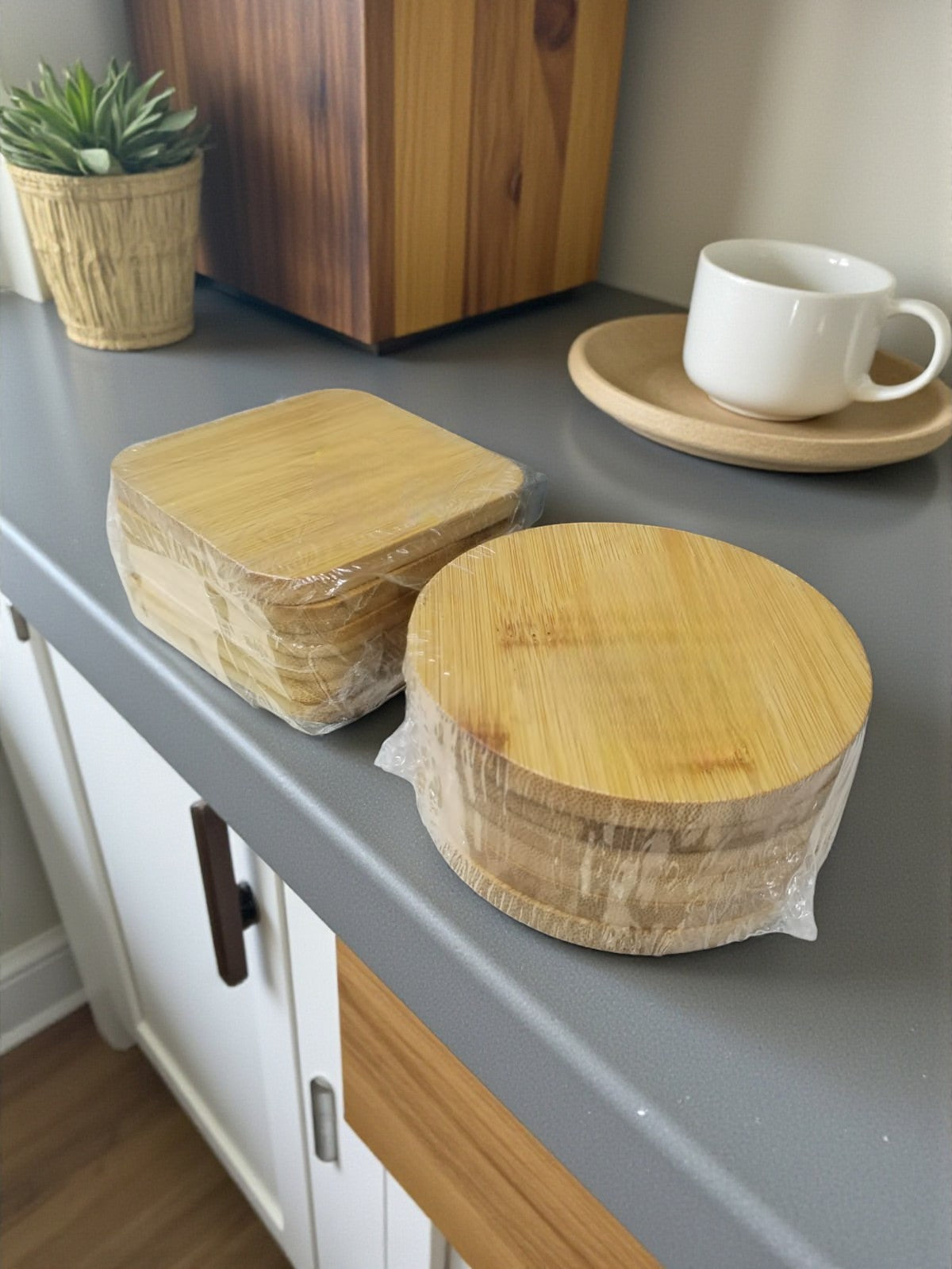 Posavasos de Bambu Liso(6 unidades)