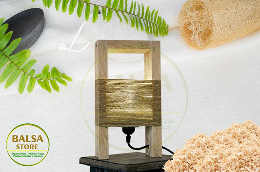 Lampara de Madera  LM-PITA-FV