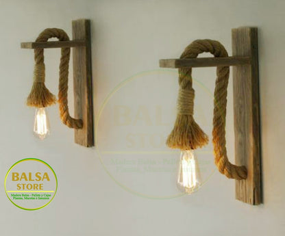 Lampara de Madera  LP4-FV