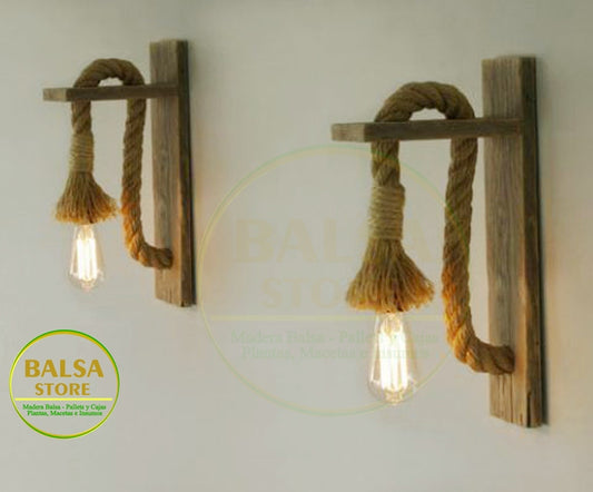 Lampara de Madera  LP4-FV