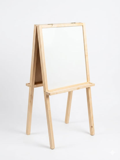 Pizarra Didactica de Doble Cara (90 x 50cm) - Pino Natural (Sellada)