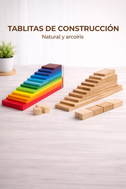 Tablillas de Construcción - (Arcoiris Waldorf)