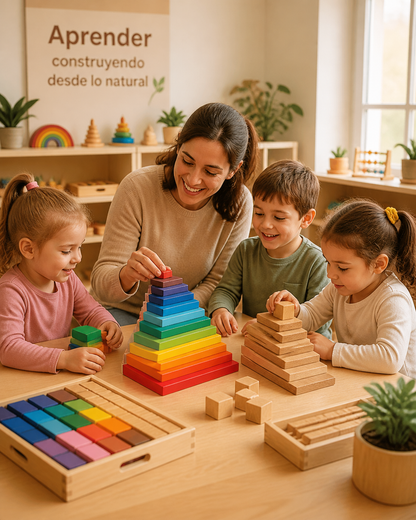 Tablillas de Construcción - (Arcoiris Waldorf)