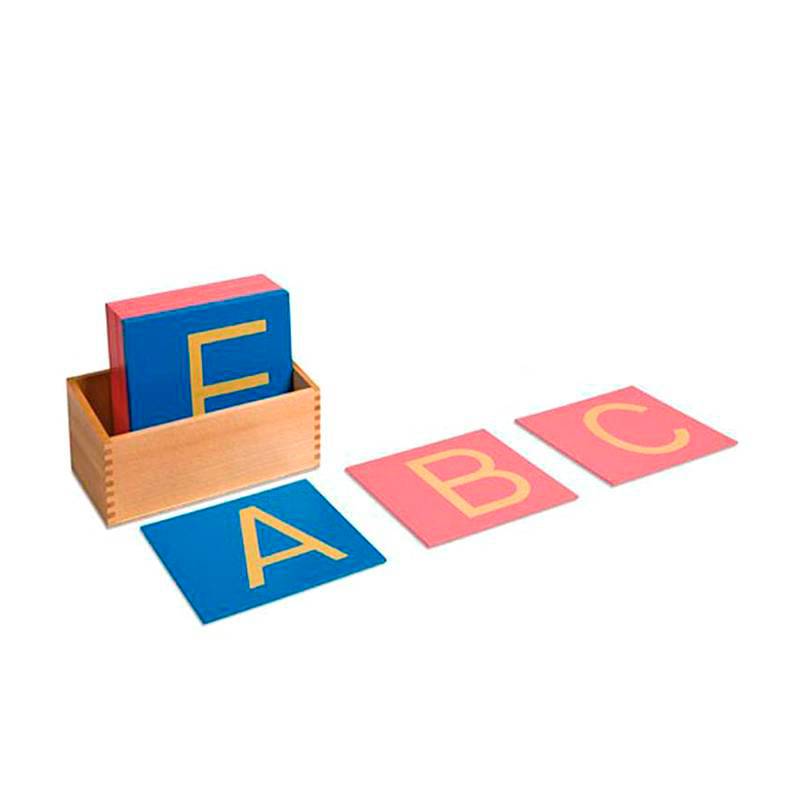 Letras Mayúsculas de Lija con Caja