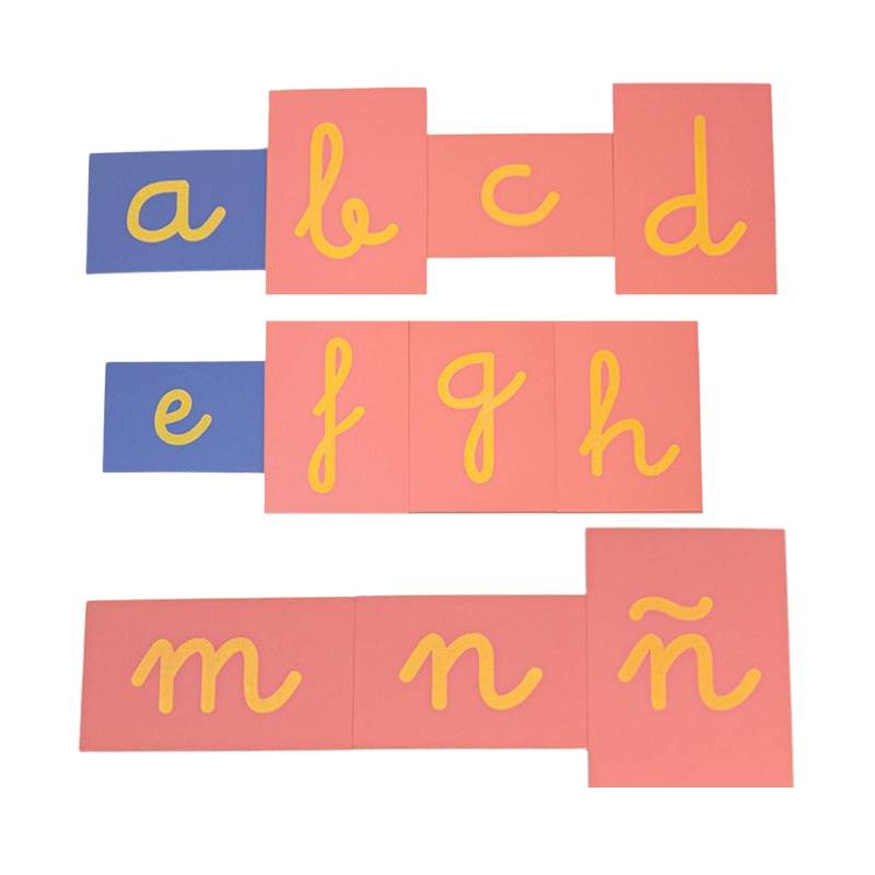 Letras Minúsculas de Lija con Caja
