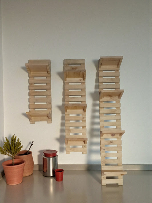 PORTAMACETA TIPO REJA- 3 CUERPOS - MED.: (60 X 20 - 90 X 20 - 120 X 20)